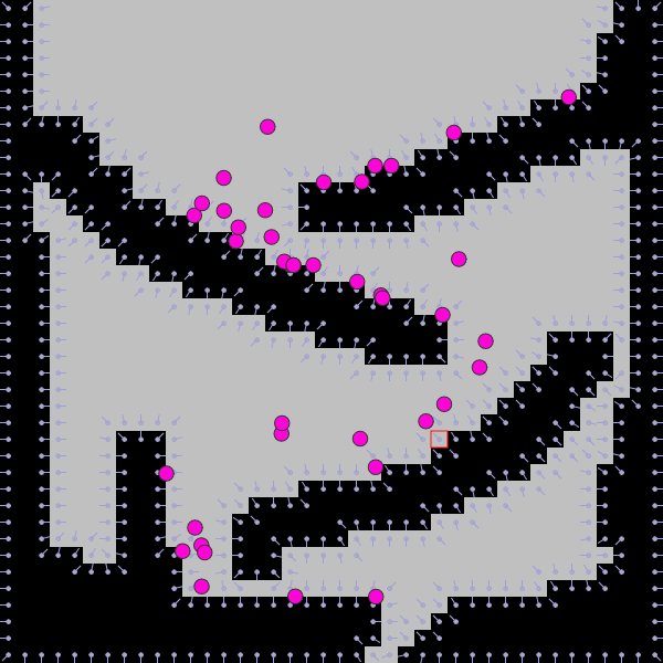 Screenshot of the collision in progress.