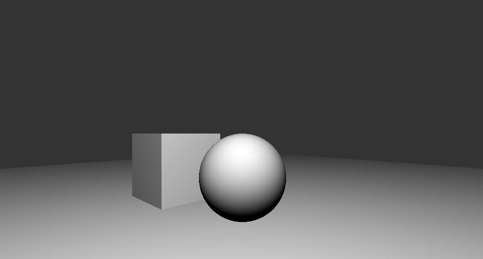 Preview image from the sahder, showing a simple 3D scene with basic lighting